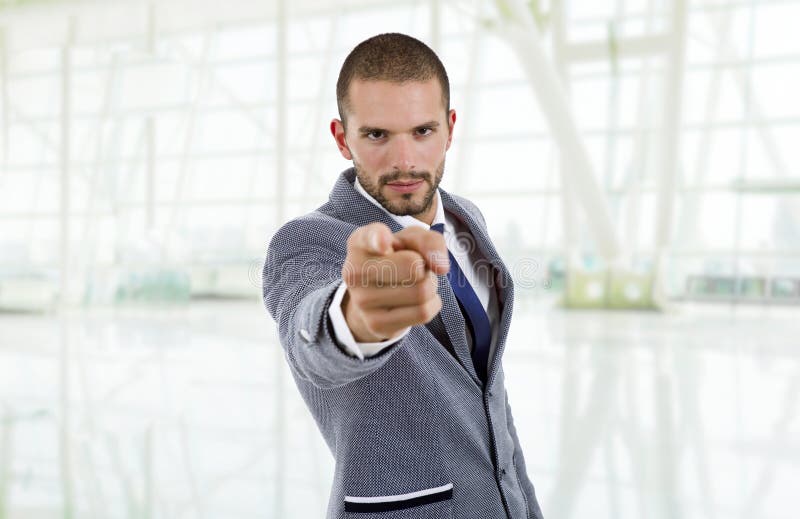 Business man pointing stock photo. Image of office, casual - 170084856