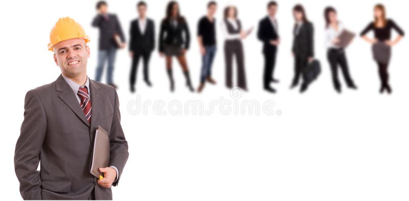 Business man posing stock photo