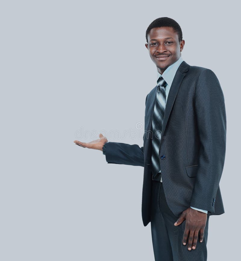 Man Showing Something On The Palm Of His Hand Stock Image Image Of