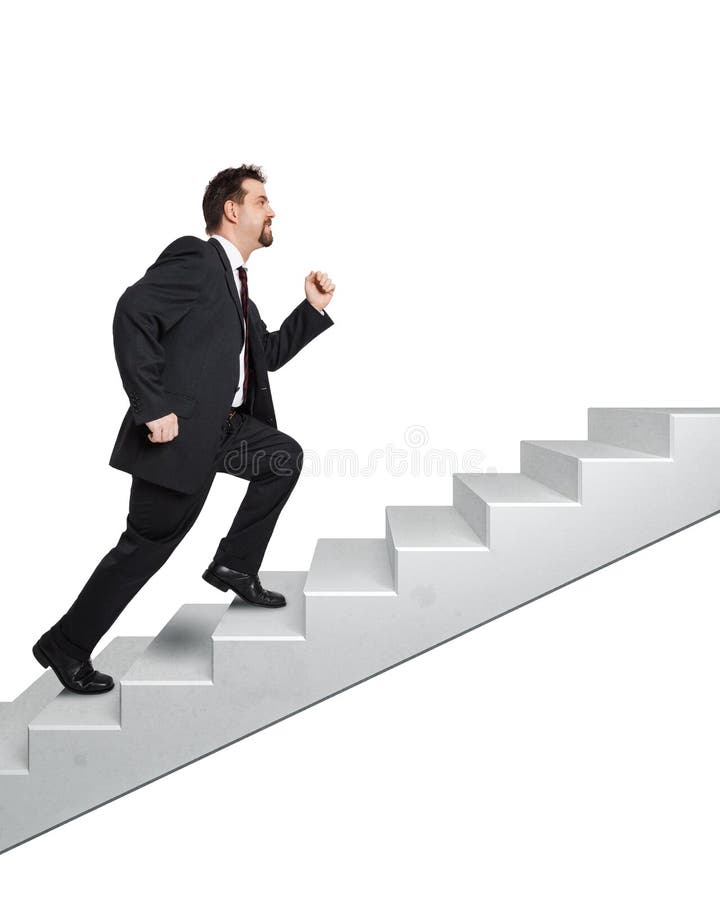 Business man and stairs