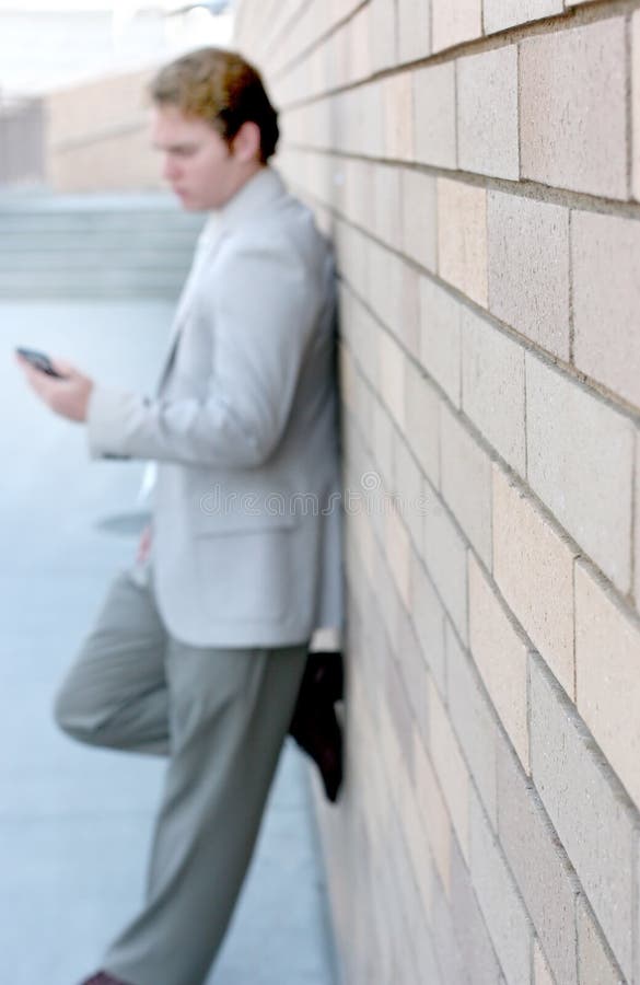 Business man standing royalty free stock photo