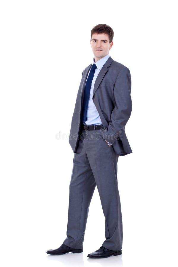 Business Man with Hands in Pockets Stock Photo Image of corporate