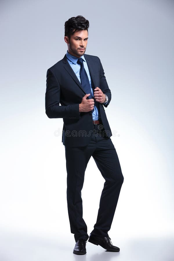 Man Holding Lapels Jacket Stock Photos - Free & Royalty-Free Stock