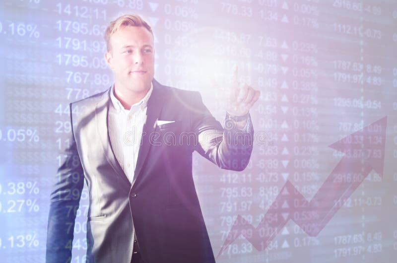 Business man stock market royalty free stock photography Business man stock market royalty free stock photography