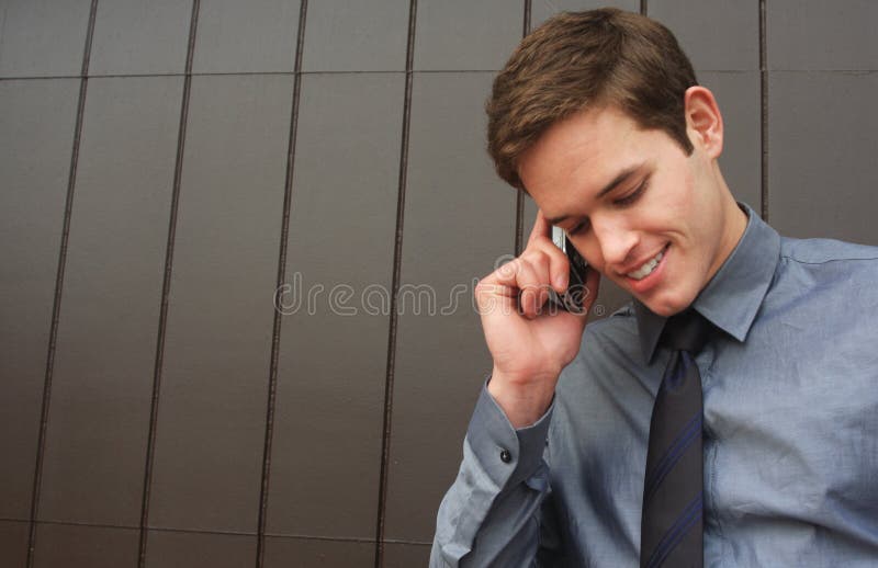 Business Man talking on cell phone