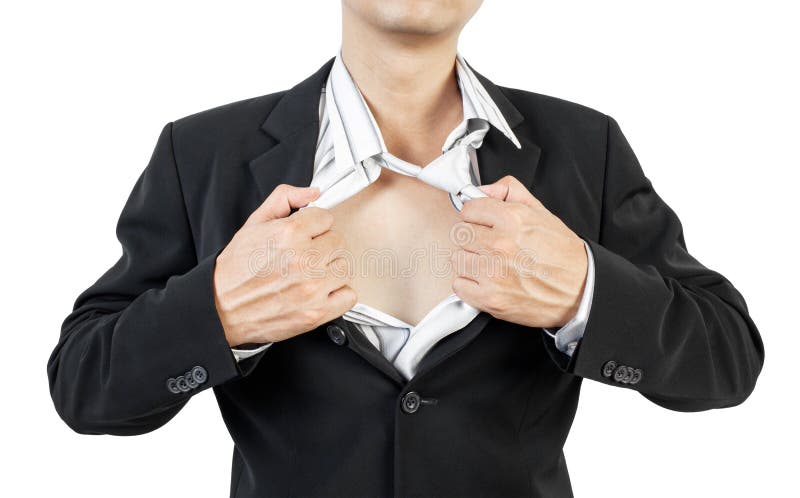Download Business Man Tearing Off His Shirt Stock Image - Image ...