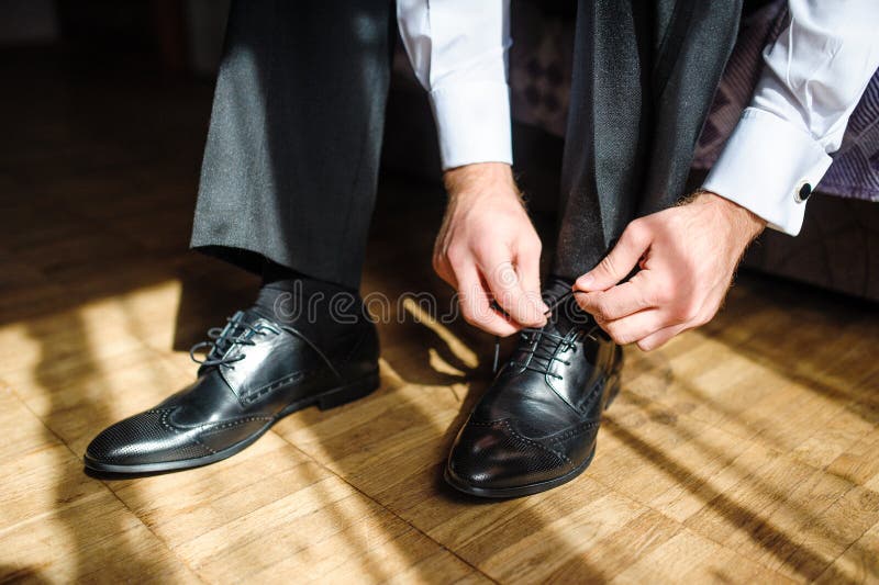 Leather shoes stock image. Image of lifestyle, business - 9107723