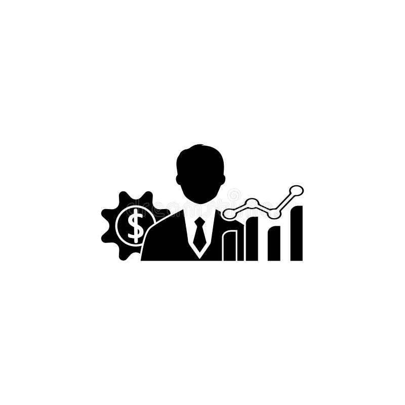 Business Management Black Color Icon Stock Illustration - Illustration