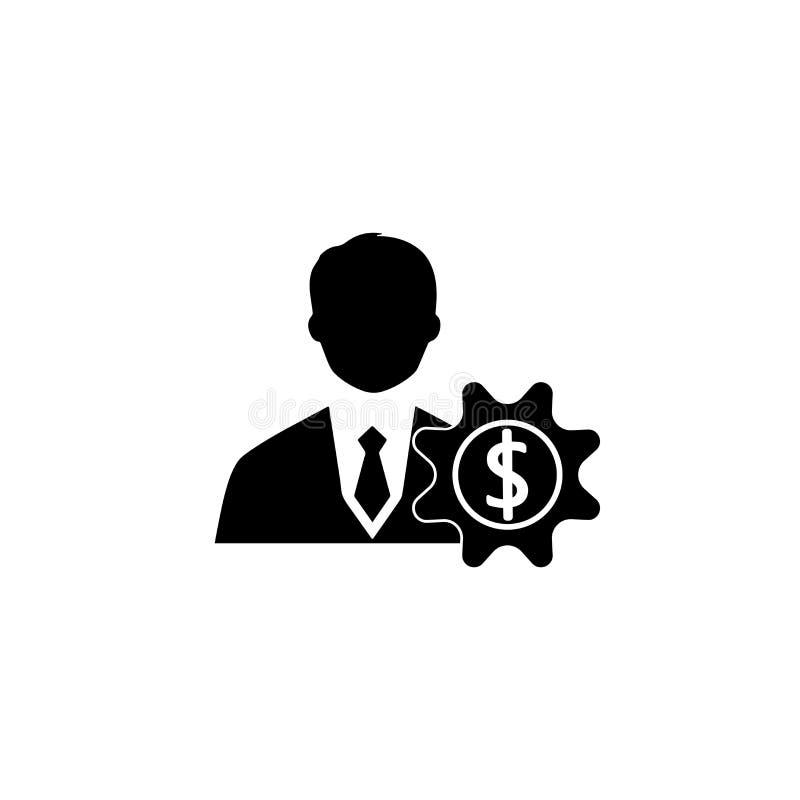 Business Management Black Color Icon Stock Illustration - Illustration