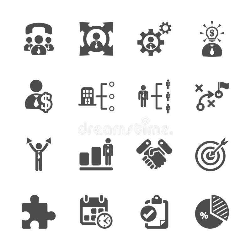 Business and management icon set, vector eps10 royalty free illustration Business and management icon set, vector eps10 royalty free illustration