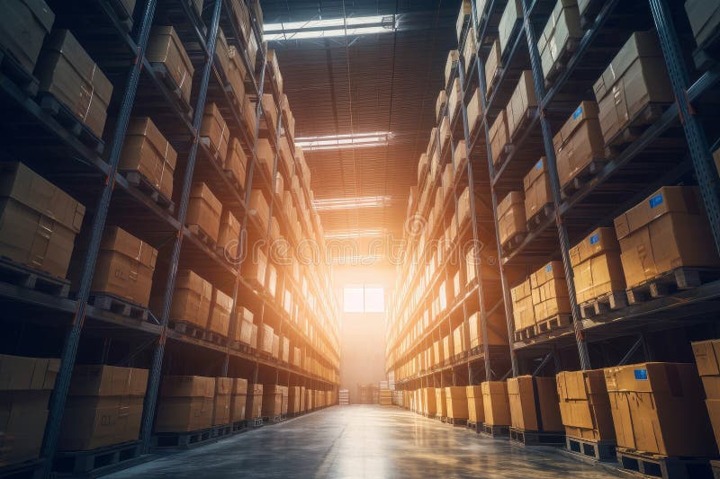 Business Management Racks. Generate Ai Stock Illustration