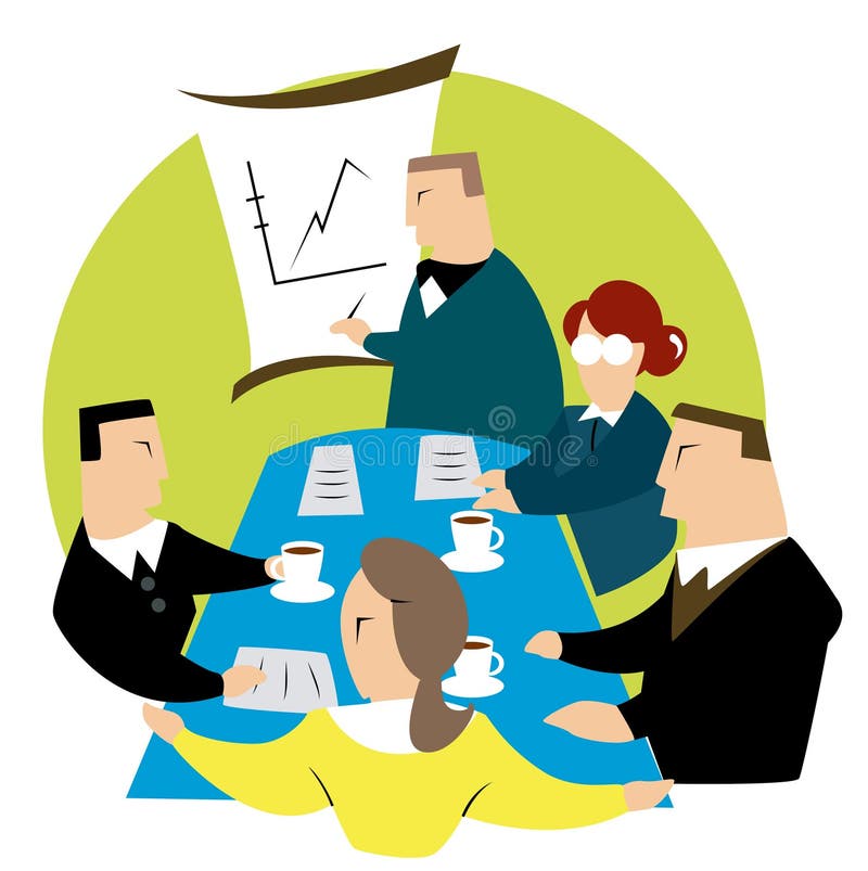 Business Meeting stock illustration