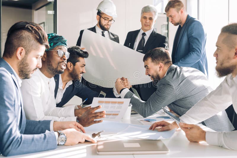 Collaboration, Engineering and Construction Concept with Industrial