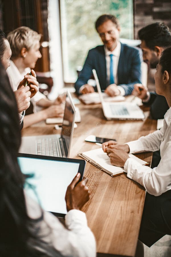 Business team Have Brainstorming In Board Room