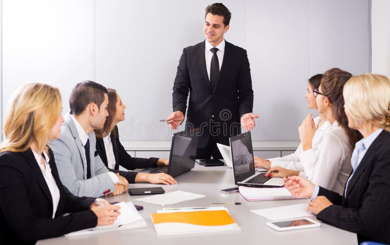 Business meeting of multinational managing team royalty free stock images Business meeting of multinational managing team royalty free stock images