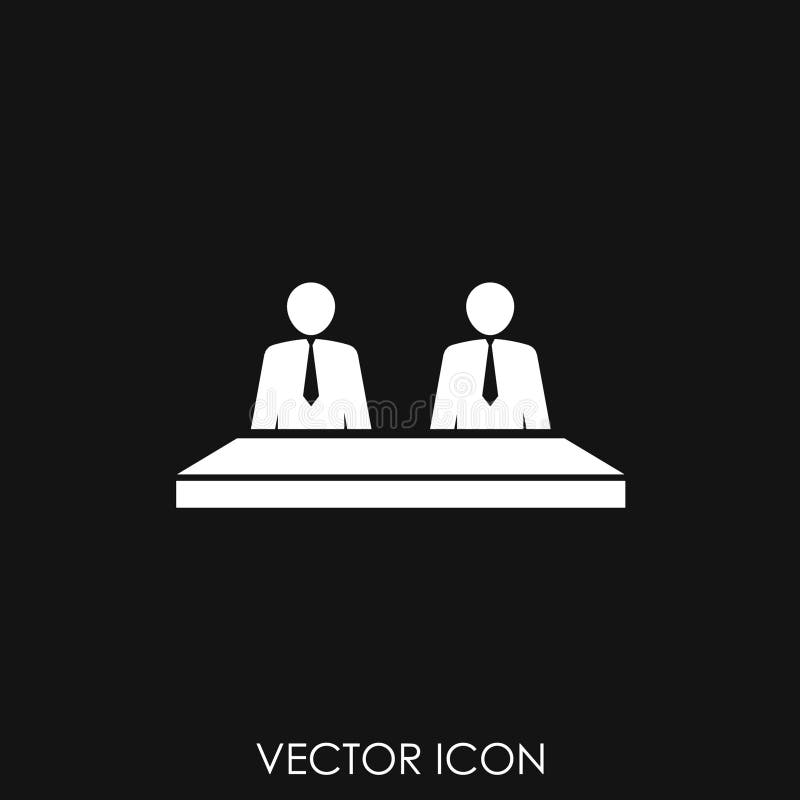 Meeting Vector Icon Management And Human Resource Icons Stock