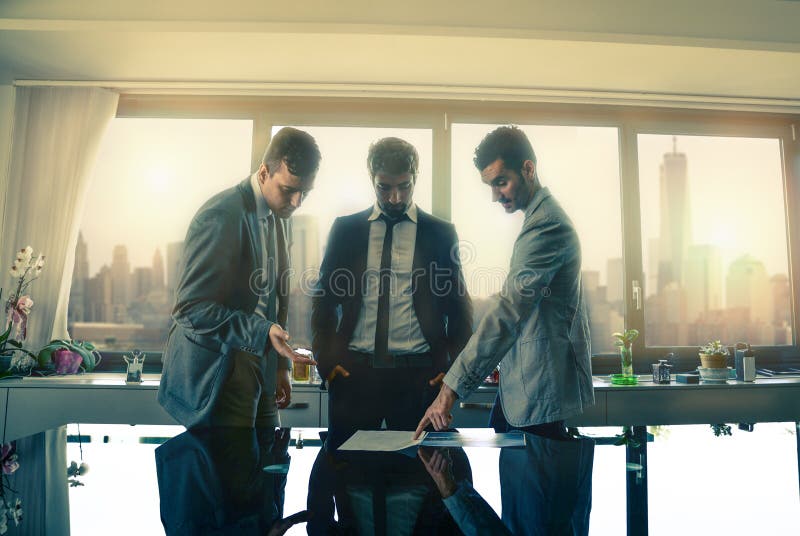 Business men working in the office royalty free stock photo Business men working in the office royalty free stock photo