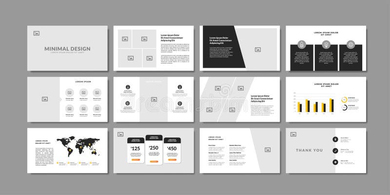 Business minimal slides presentation background template. business presentation template vector illustration Business minimal slides presentation background template. business presentation template vector illustration
