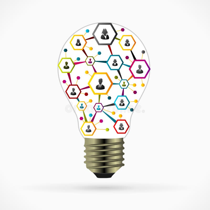 Business network idea stock vector. Illustration of vector 45138417