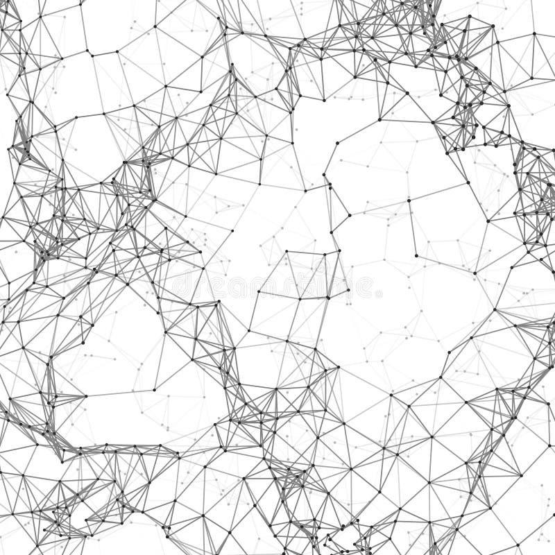 Business networking polygonal mesh background. Digital global connection technology concept stock illustration Business networking polygonal mesh background. Digital global connection technology concept stock illustration