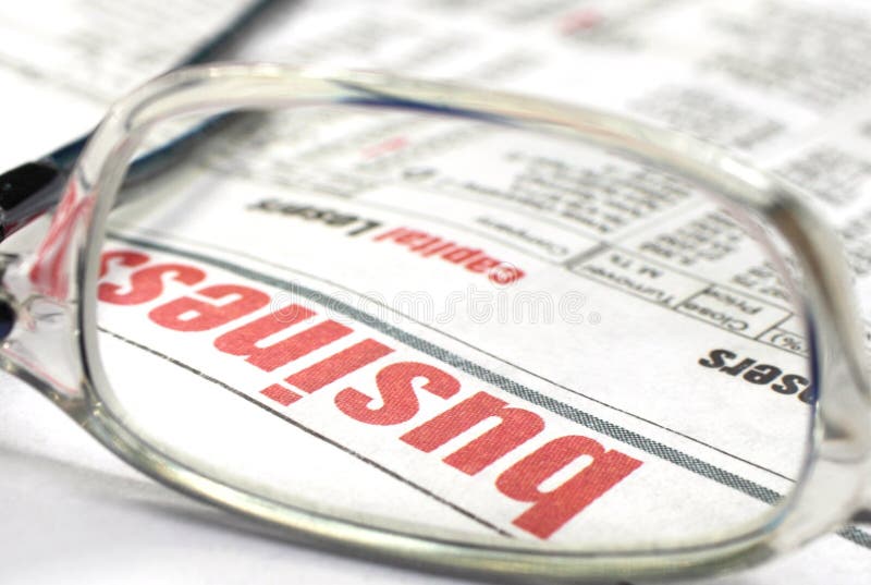 Business news royalty free stock photo