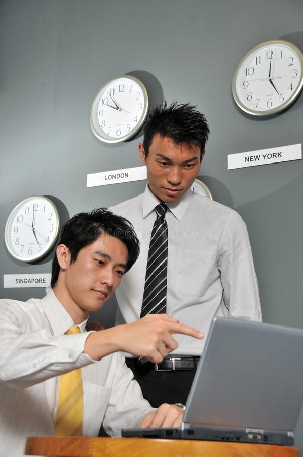 Business Office with Clock 122