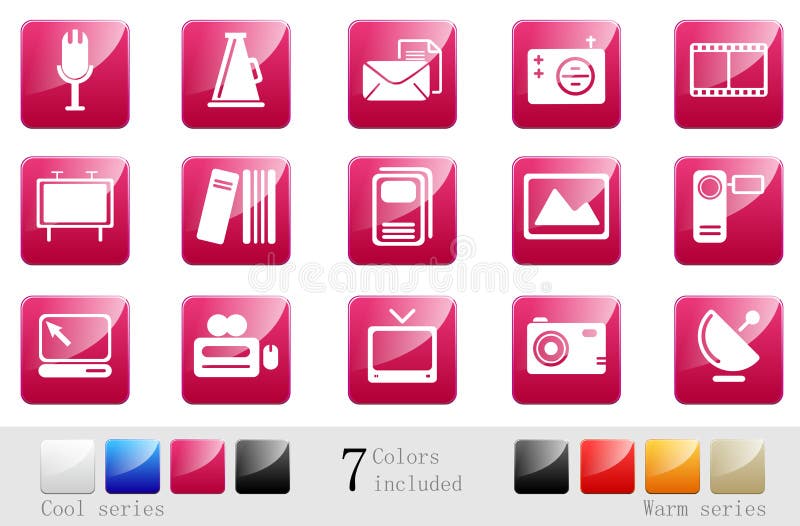 Business & Office icons |part 3 series 9 vector illustration