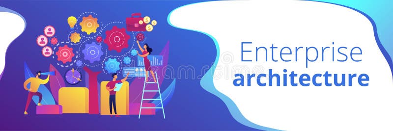 Enterprise architecture concept banner header