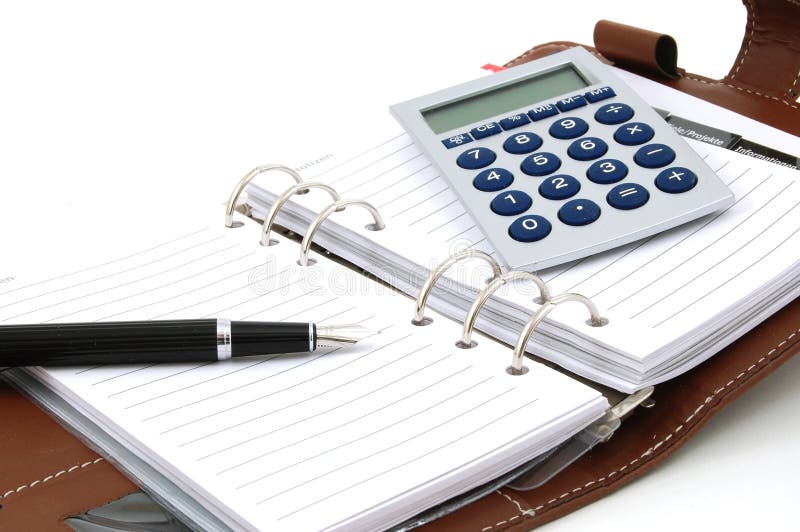 Business organizer stock photo. Image of leather, ruled 11150906