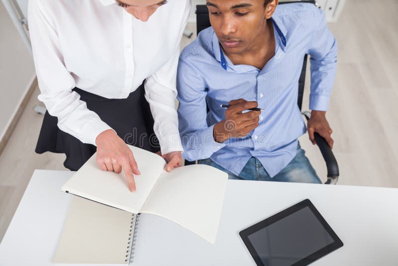 Business partners work together royalty free stock photography Business partners work together royalty free stock photography