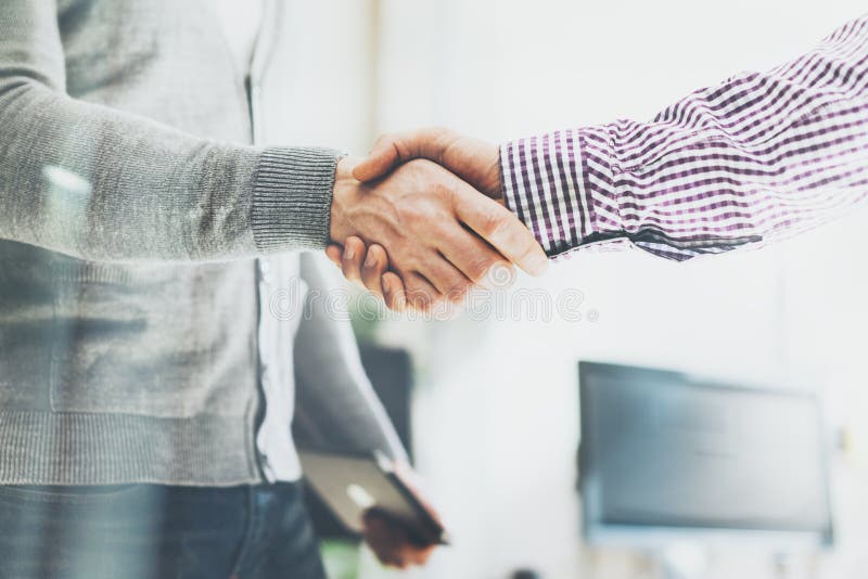Business partnership meeting. Photo businessmans handshake. Successful businessmen handshaking after good deal stock images Business partnership meeting. Photo businessmans handshake. Successful businessmen handshaking after good deal stock images