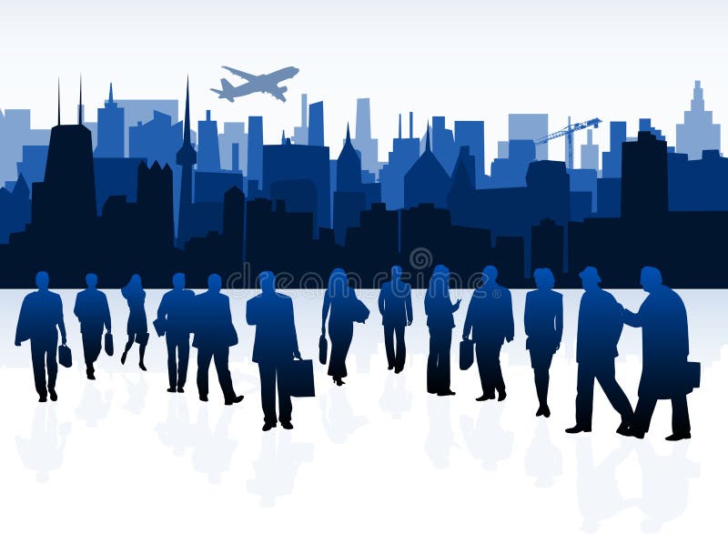 Business people royalty free illustration