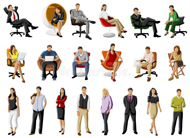 Business people stock illustration
