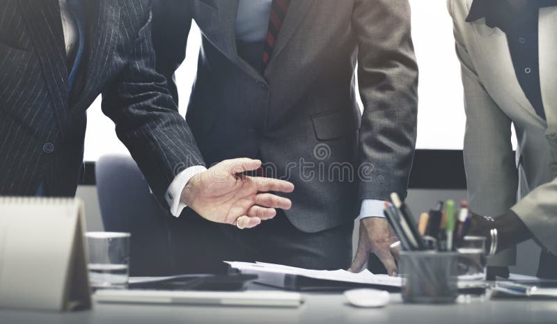 Business People Brainstorming Teamwork Success Concept stock image