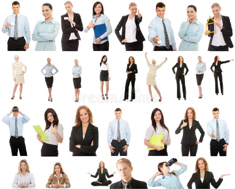 Business people collection royalty free stock images