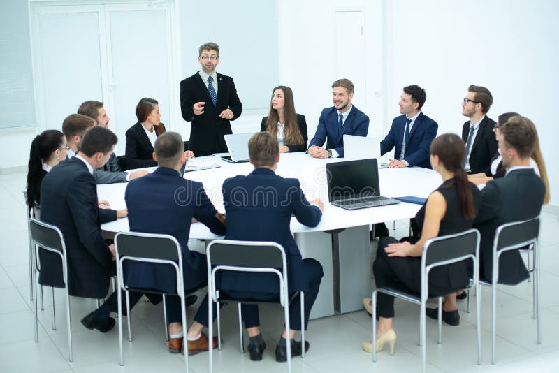 Business people in a conference room.