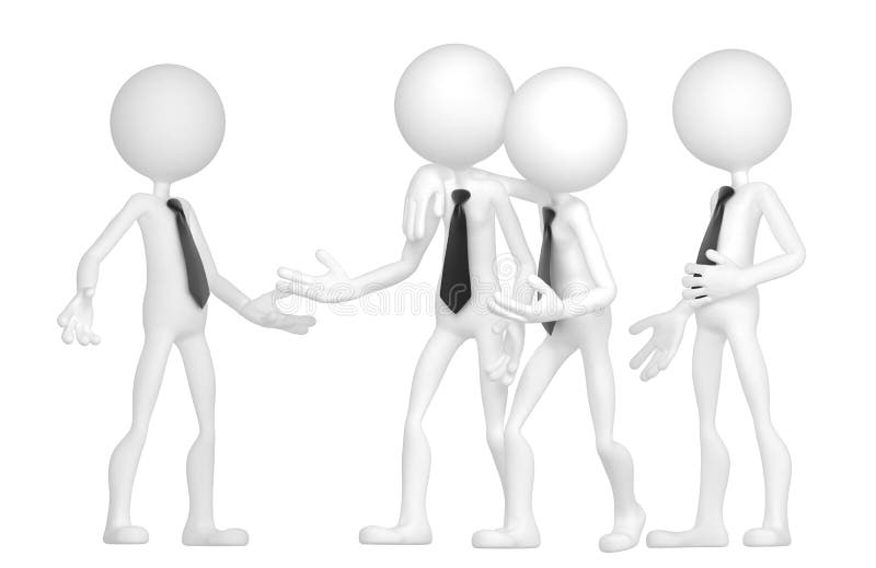 Business people discussing stock illustration