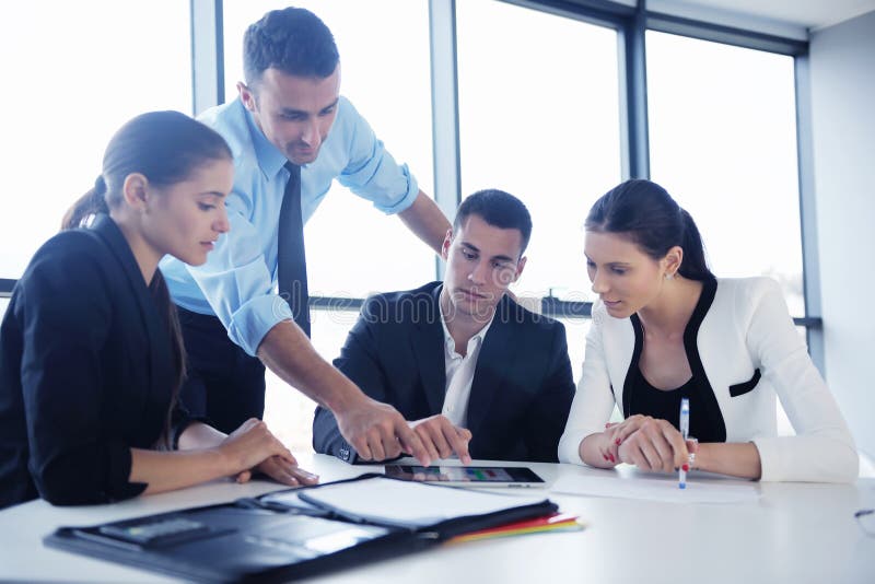 Business people group in a meeting at office