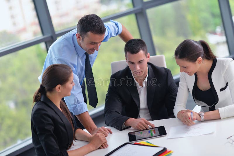 Business people group in a meeting at office