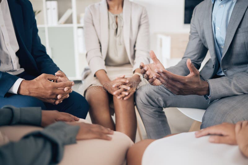 Business People In Group Therapy Workshop And Communication With business-people-in-group-therapy-workshop-and-communication-with