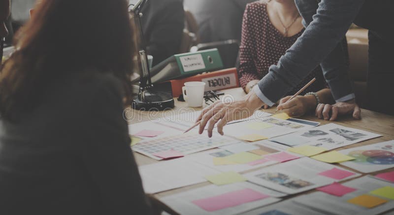 Business People Meeting Design Ideas Concept stock photography