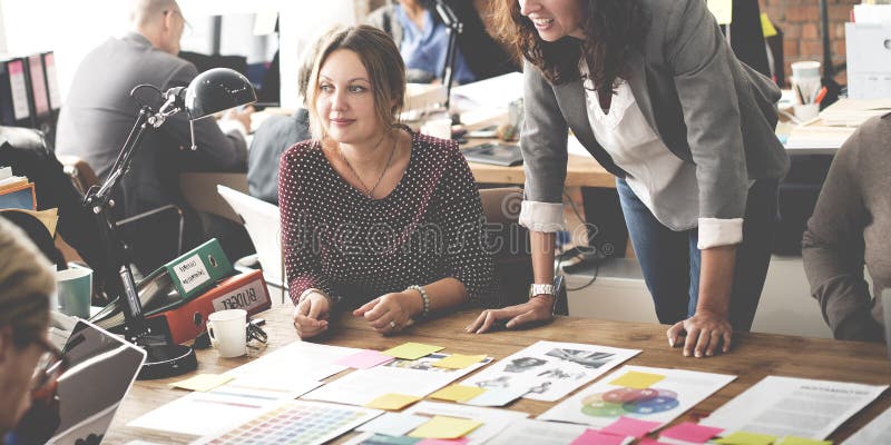 Business People Meeting Design Ideas Concept stock photography