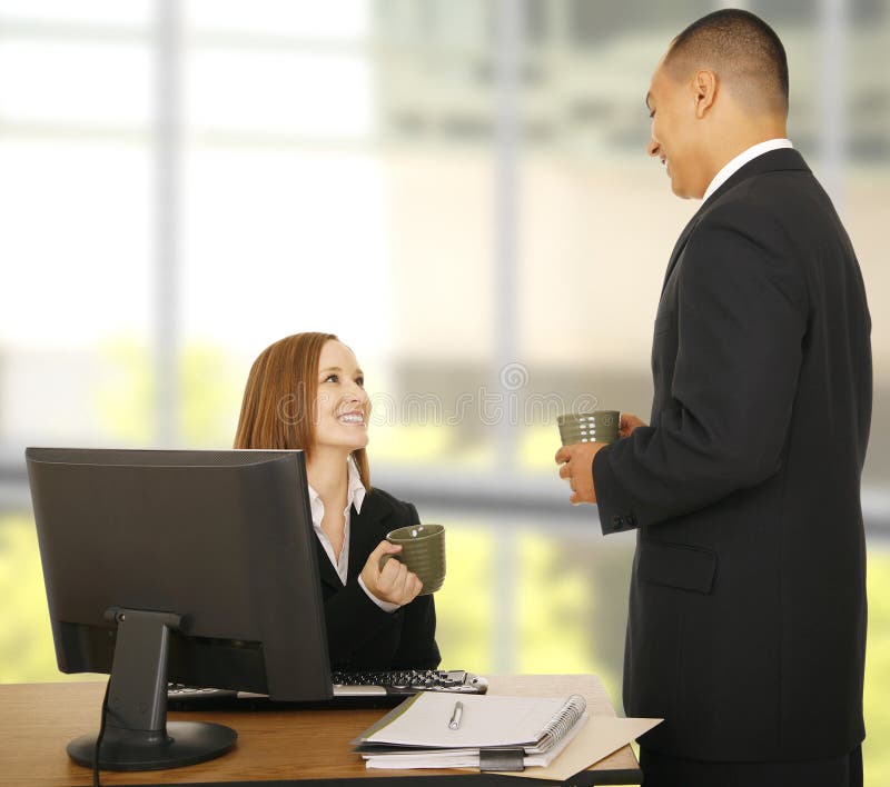 Business People Relaxing In Office