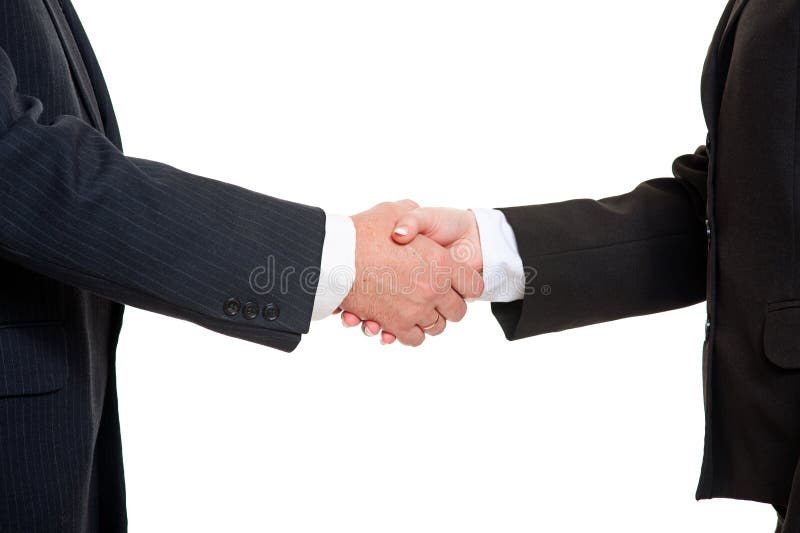 Business people shaking hands