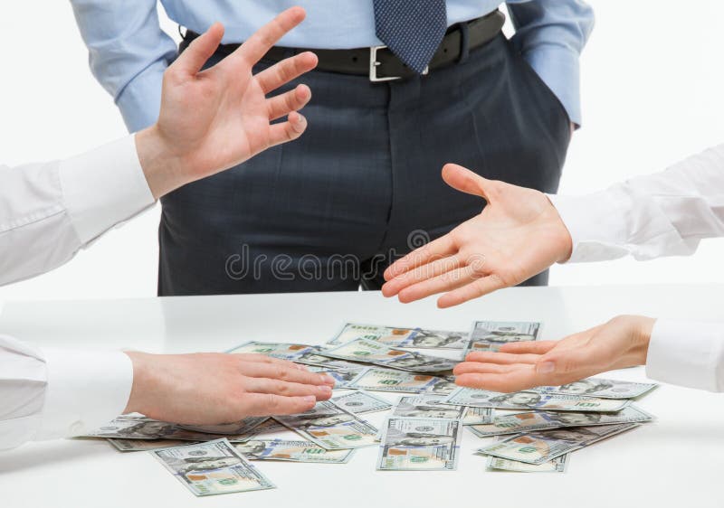 Business People Sharing Money Stock Photo Image of money, people