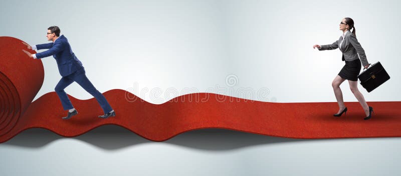 Business people in success concept with red carpet royalty free stock photos Business people in success concept with red carpet royalty free stock photos