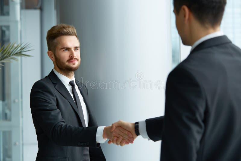 Business People. Successful Business Partner Shaking Hands in th stock photo