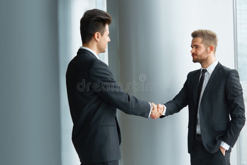 Business People. Successful Business Partner Shaking Hands in th royalty free stock photos