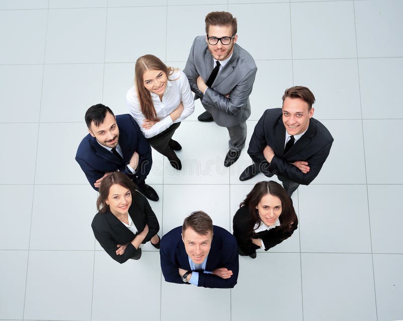 Business people with their hands together in a circle royalty free stock photography Business people with their hands together in a circle royalty free stock photography
