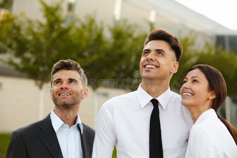 Business People thinking about future. Business Concept stock photography